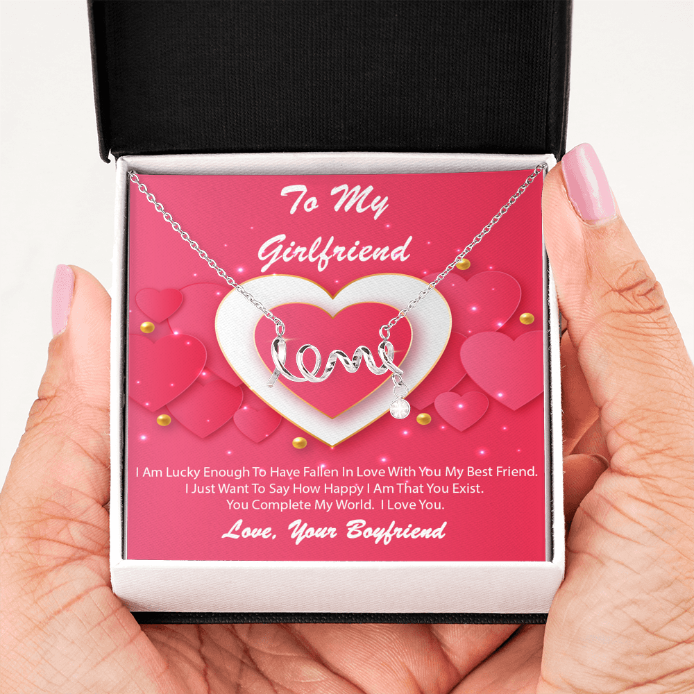 Scripted Love Necklace - Pink Delight - Girlfriend