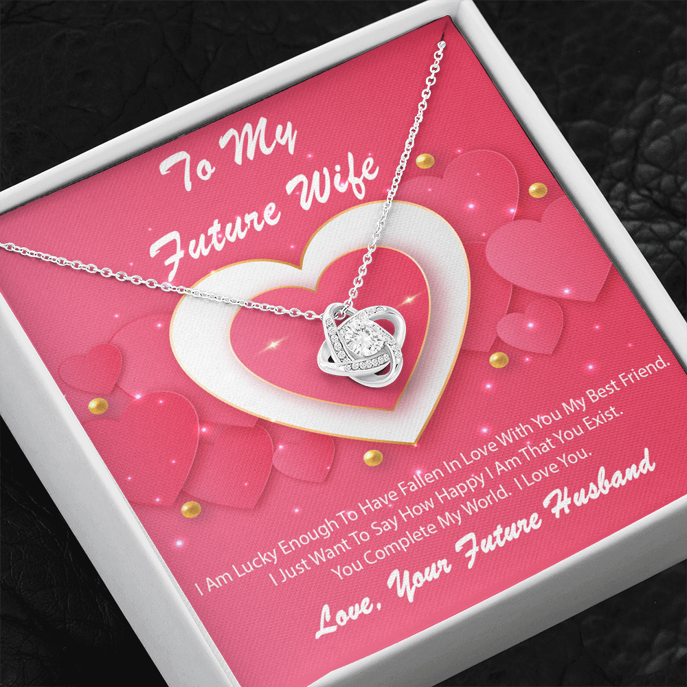 Love Knot Necklace - Pink Delight - Future Wife