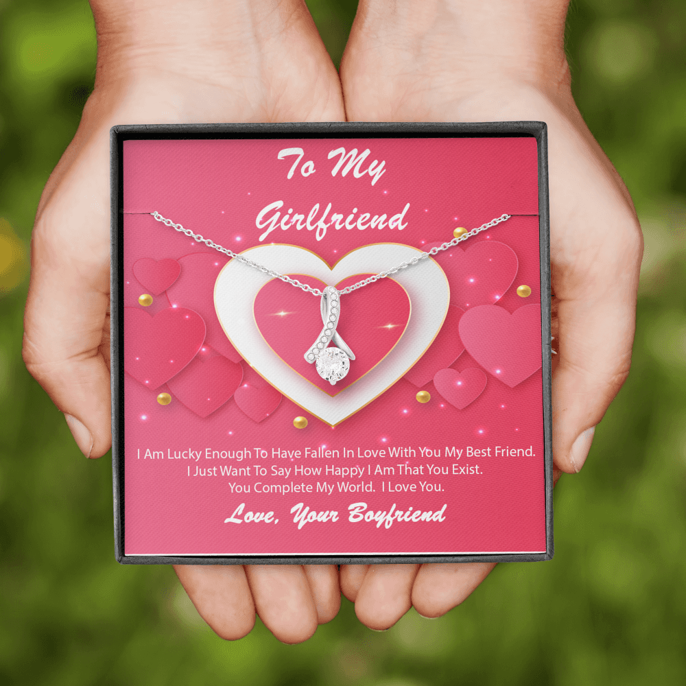 Alluring Beauty Necklace - Pink Delight - Girlfriend