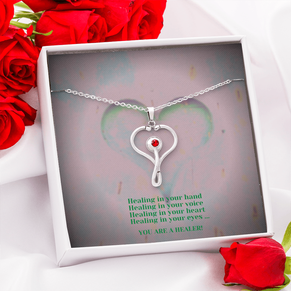 Stethoscope Necklace - Healing Hands