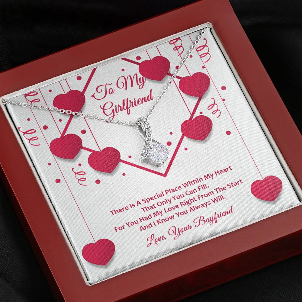 Alluring Beauty Necklace - Red Ribbons - Girlfriend