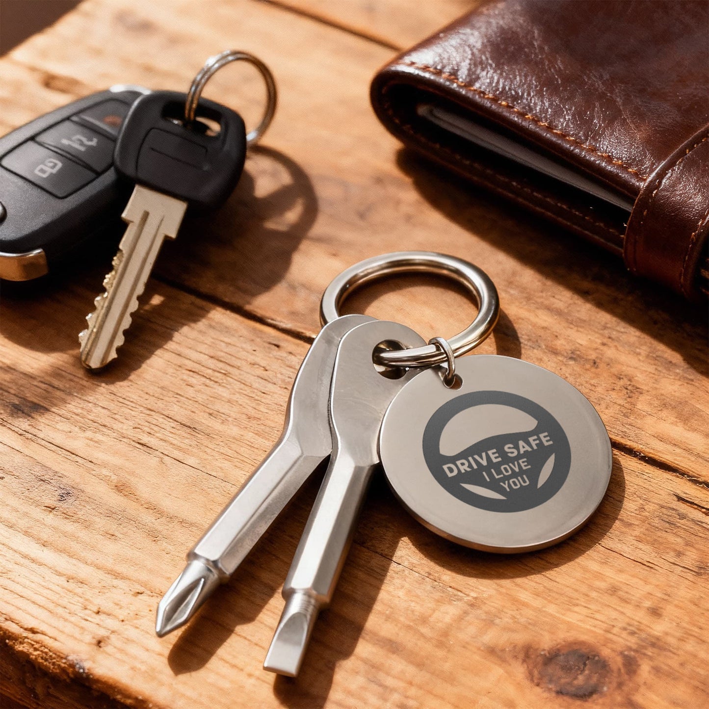 Screwdriver Keychain Set ***Drive Safe I Love You***