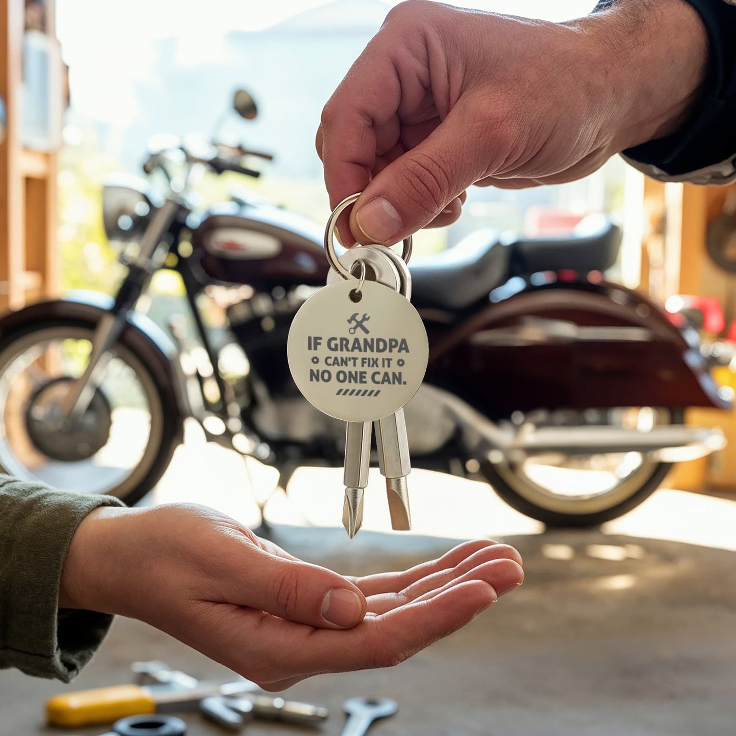 Screwdriver Keychain Set ***If Grandpa Can't Fix It***