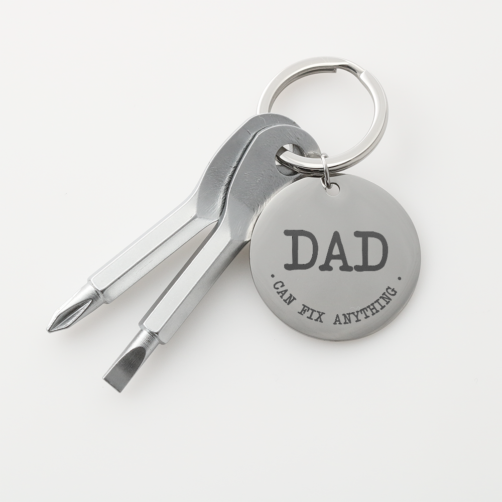 Screwdriver Keychain Set ***Dad Can Fix Anything***