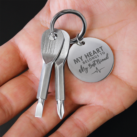 Screwdriver Keychain Set ***My Heart Belongs To My Best Friend***