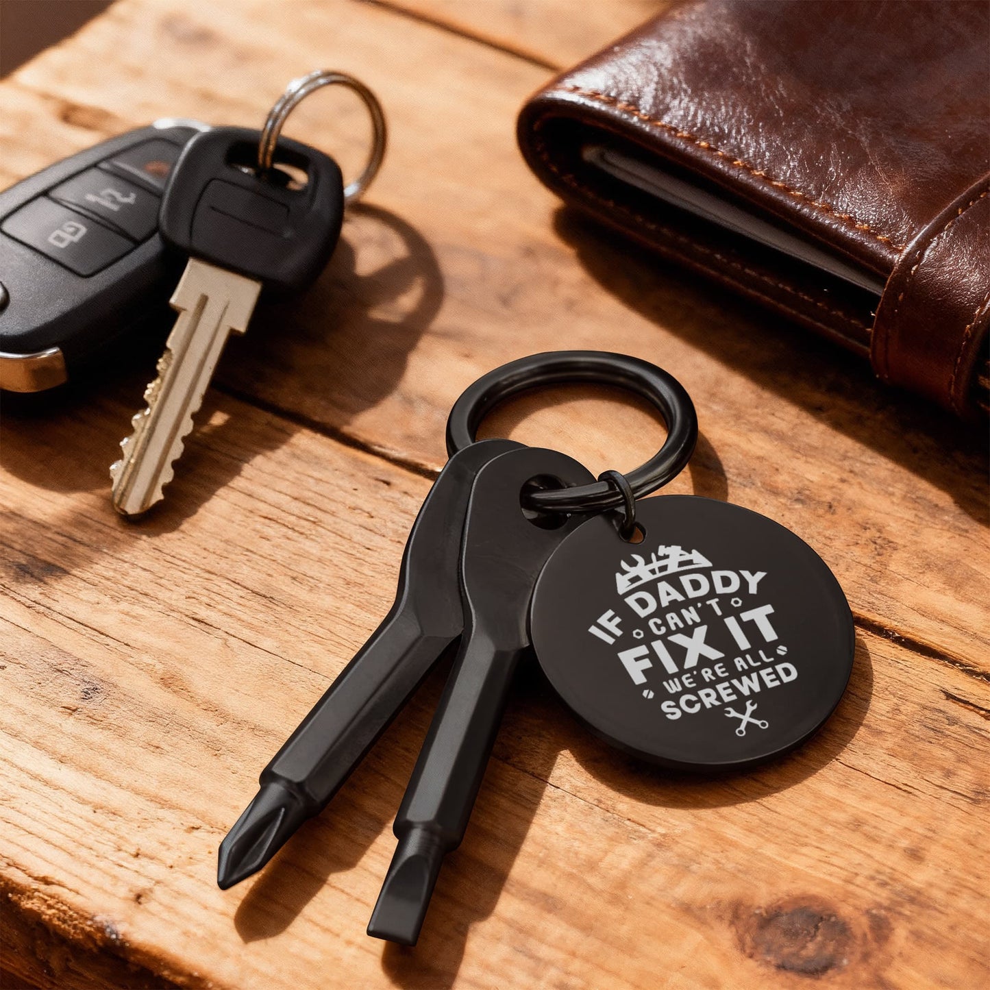 Screwdriver Keychain Set ***If Daddy Can't Fix It***