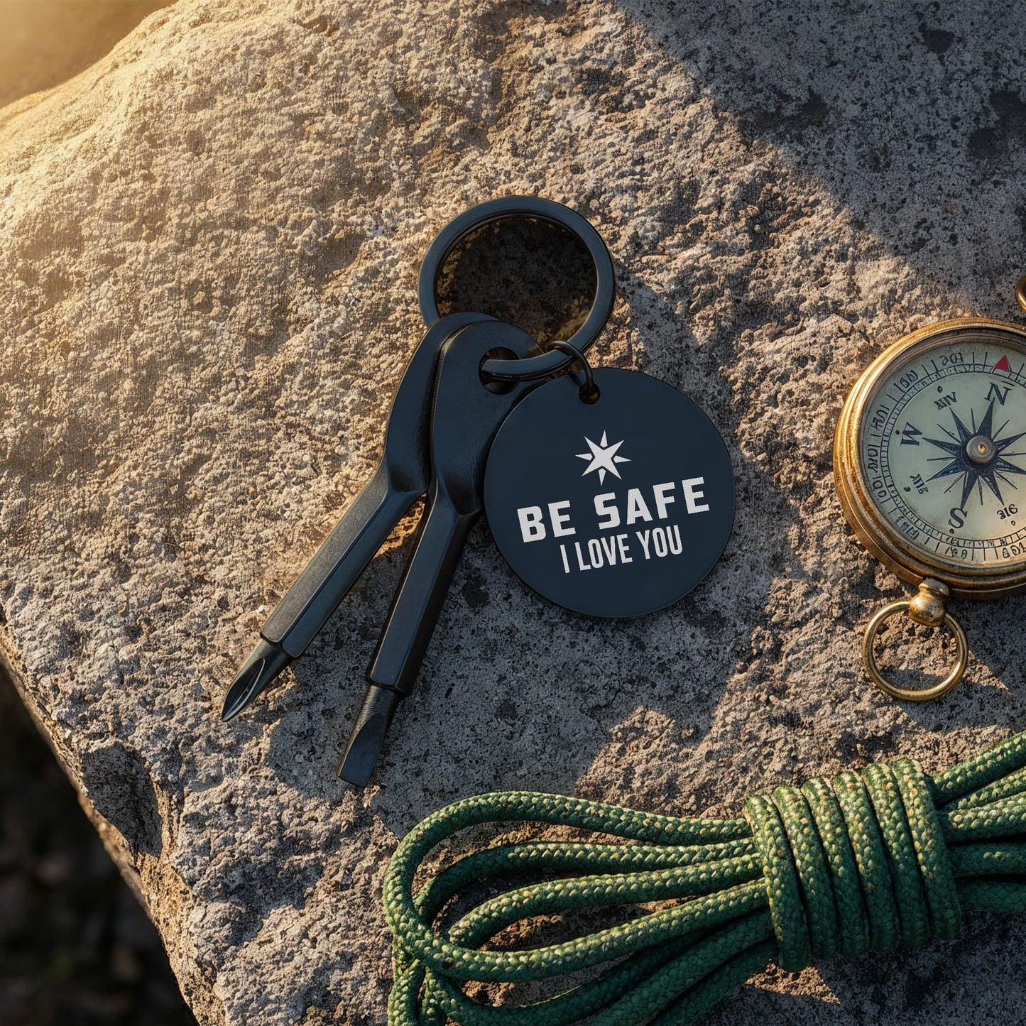 Screwdriver Keychain Set ***Be Safe - I Love You***