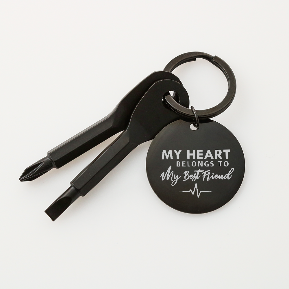 Screwdriver Keychain Set ***My Heart Belongs To My Best Friend***
