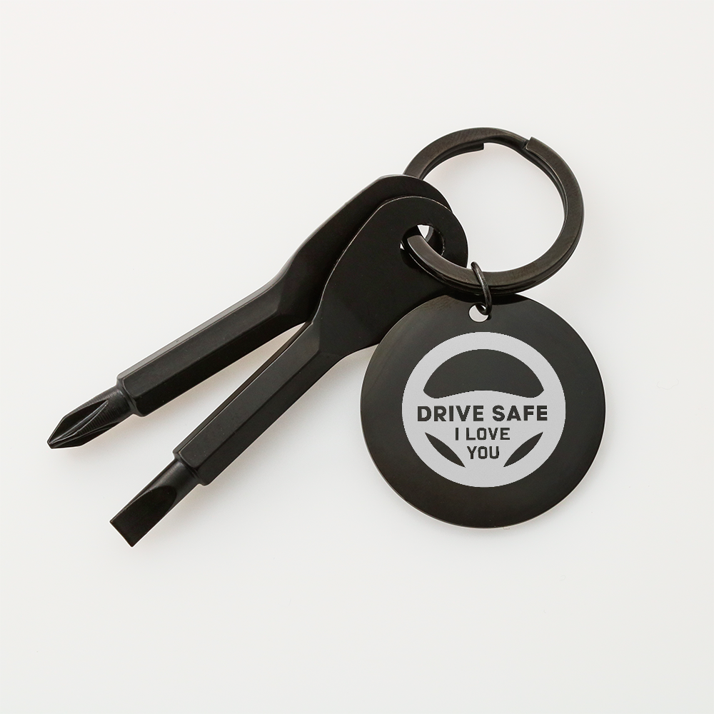 Screwdriver Keychain Set ***Drive Safe I Love You***
