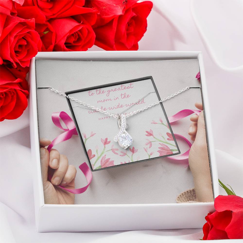 Alluring Beauty Necklace - Pastel Pink Floral - Mom