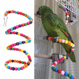 Rainbow Spiral Bird Toy