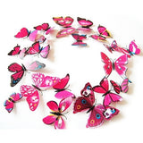 3D Butterflies Wall Stickers (12 Pcs)