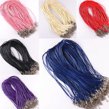 Leather String Cords with hooks (10 Pcs)