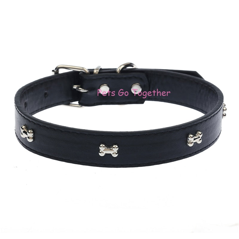 Bone Patterned Dog Collar