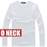 V Neck Cotton Long-Sleeve Shirt