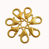 12mm Gold & Silver Plated Alloy Lobster Clasps (50 Pcs)