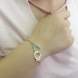 Simple Silver Graphic Bracelet