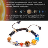 Solar System Natural Stone Beads Bracelet