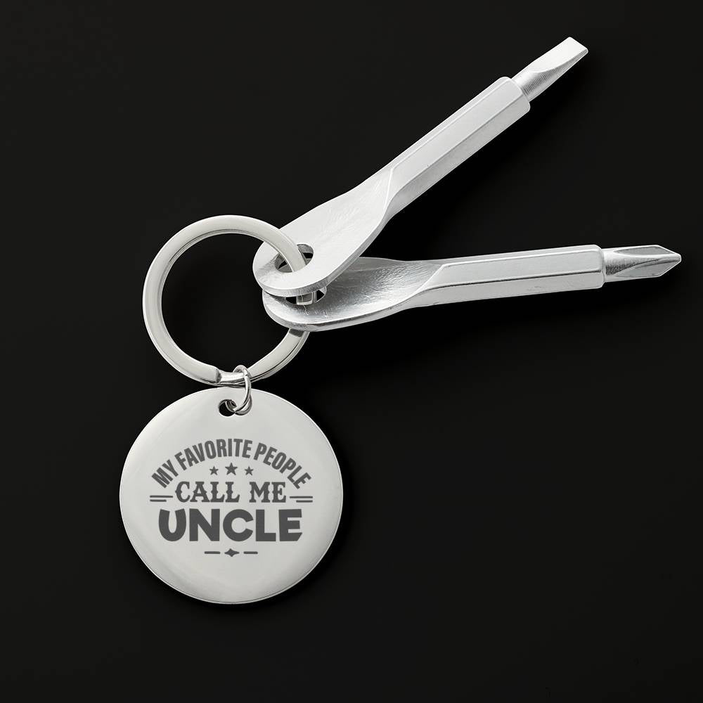 Screwdriver Keychain Set - My Favorite People Call me Uncle
