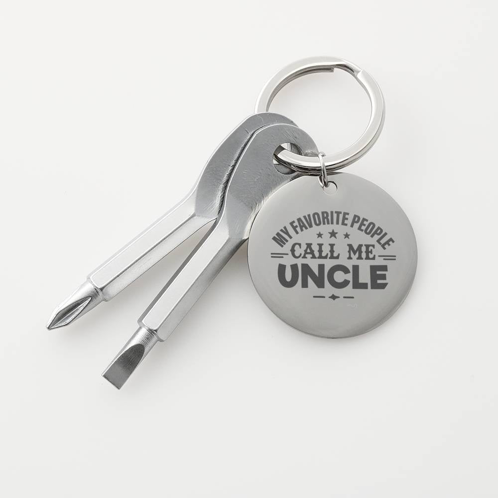 Screwdriver Keychain Set - My Favorite People Call me Uncle