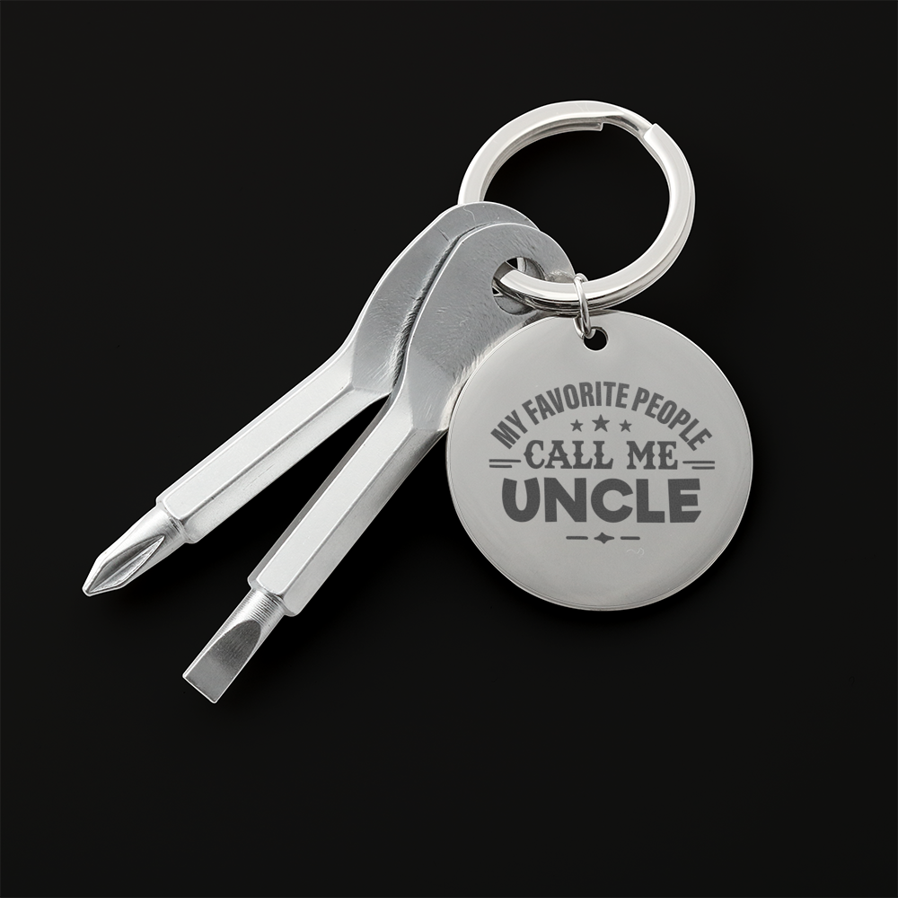 Screwdriver Keychain Set - My Favorite People Call me Uncle
