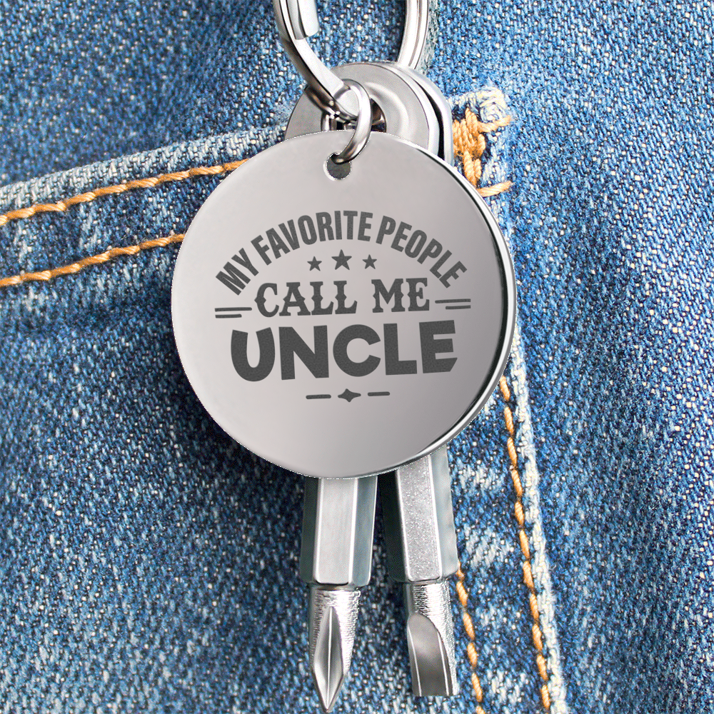Screwdriver Keychain Set - My Favorite People Call me Uncle