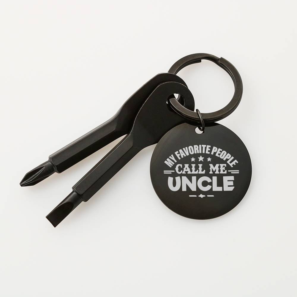 Screwdriver Keychain Set - My Favorite People Call me Uncle