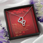 Double Hearts Necklace - Red Hearts - Soulmate