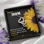 Double Hearts Necklace - Sunflower - Mom