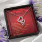 Double Hearts Necklace - Red Hearts - Girlfriend