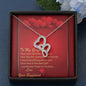 Double Hearts Necklace - Red Hearts - Girlfriend