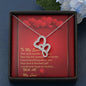 Double Hearts Necklace - Red Hearts - Soulmate