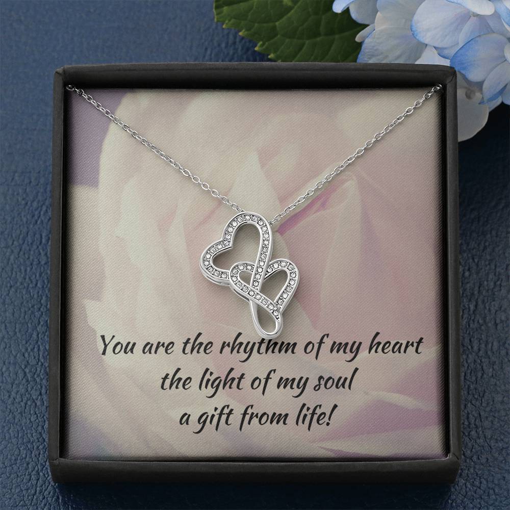 Double Hearts Necklace - Gift from Life - Partner/Soulmate