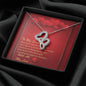 Double Hearts Necklace - Red Hearts - Soulmate