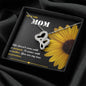 Double Hearts Necklace - Sunflower - Mom