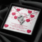 Double Hearts Necklace - Red Ribbons - Future Wife