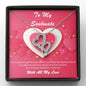 Double Hearts Necklace - Pink Delight - Soulmate