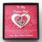 Double Hearts Necklace - Pink Delight - Future Wife