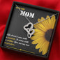Double Hearts Necklace - Sunflower - Mom