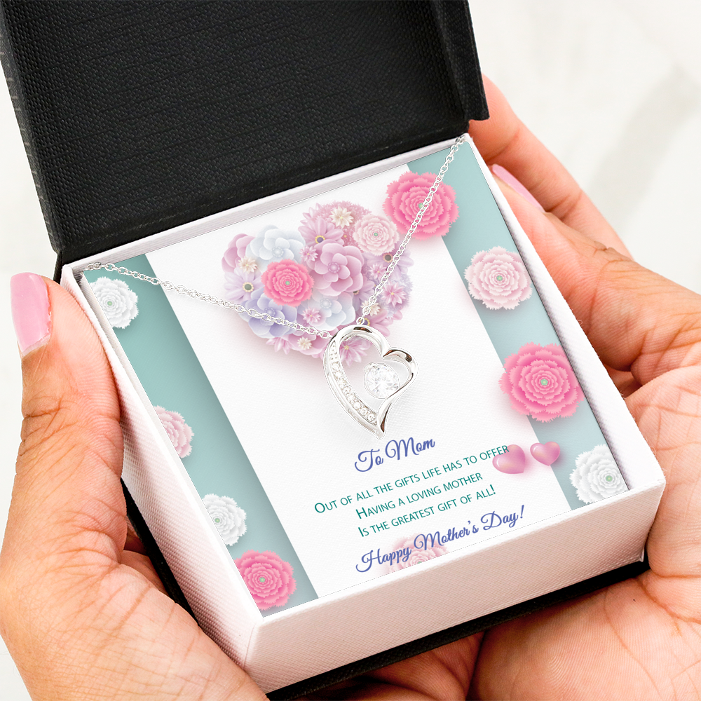 Forever Love Necklace - Pastel Flowers - Mom