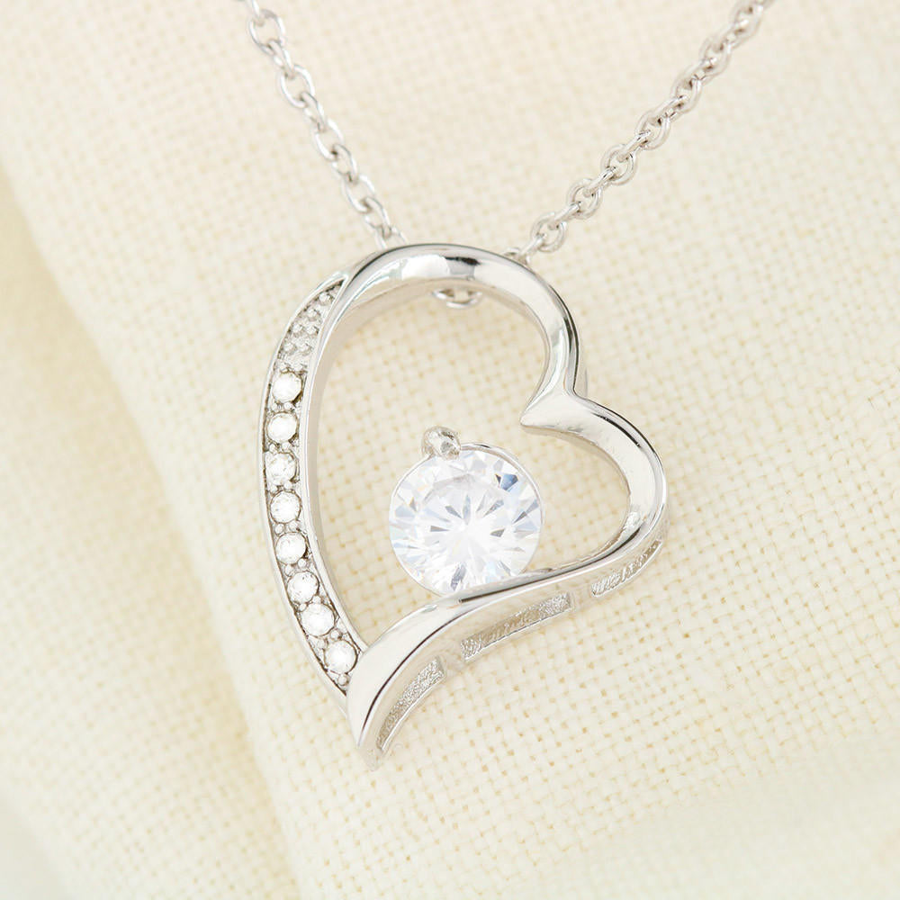 Forever Love Necklace - Navy Floral - Mom