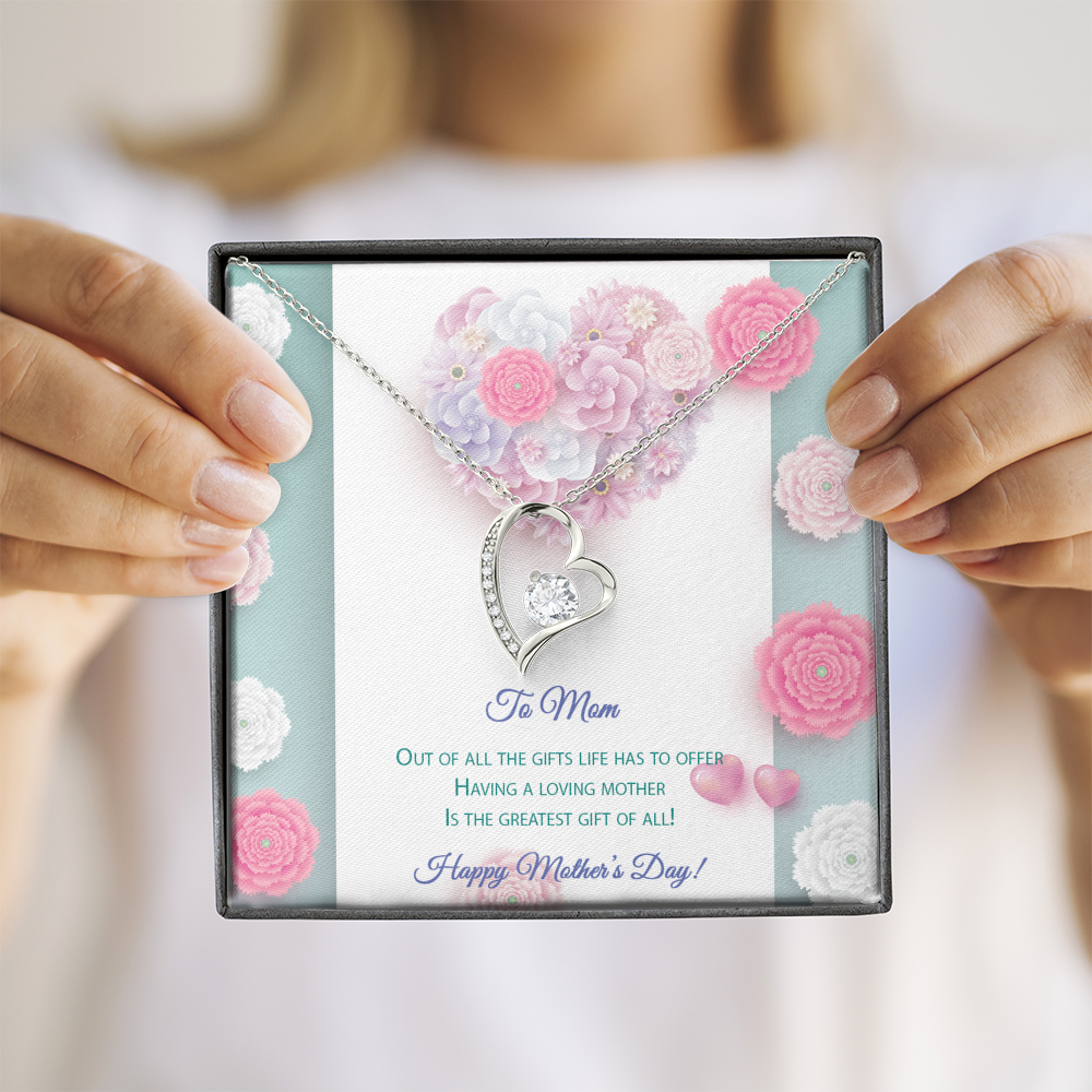 Forever Love Necklace - Pastel Flowers - Mom
