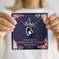Forever Love Necklace - Navy Floral - Mom