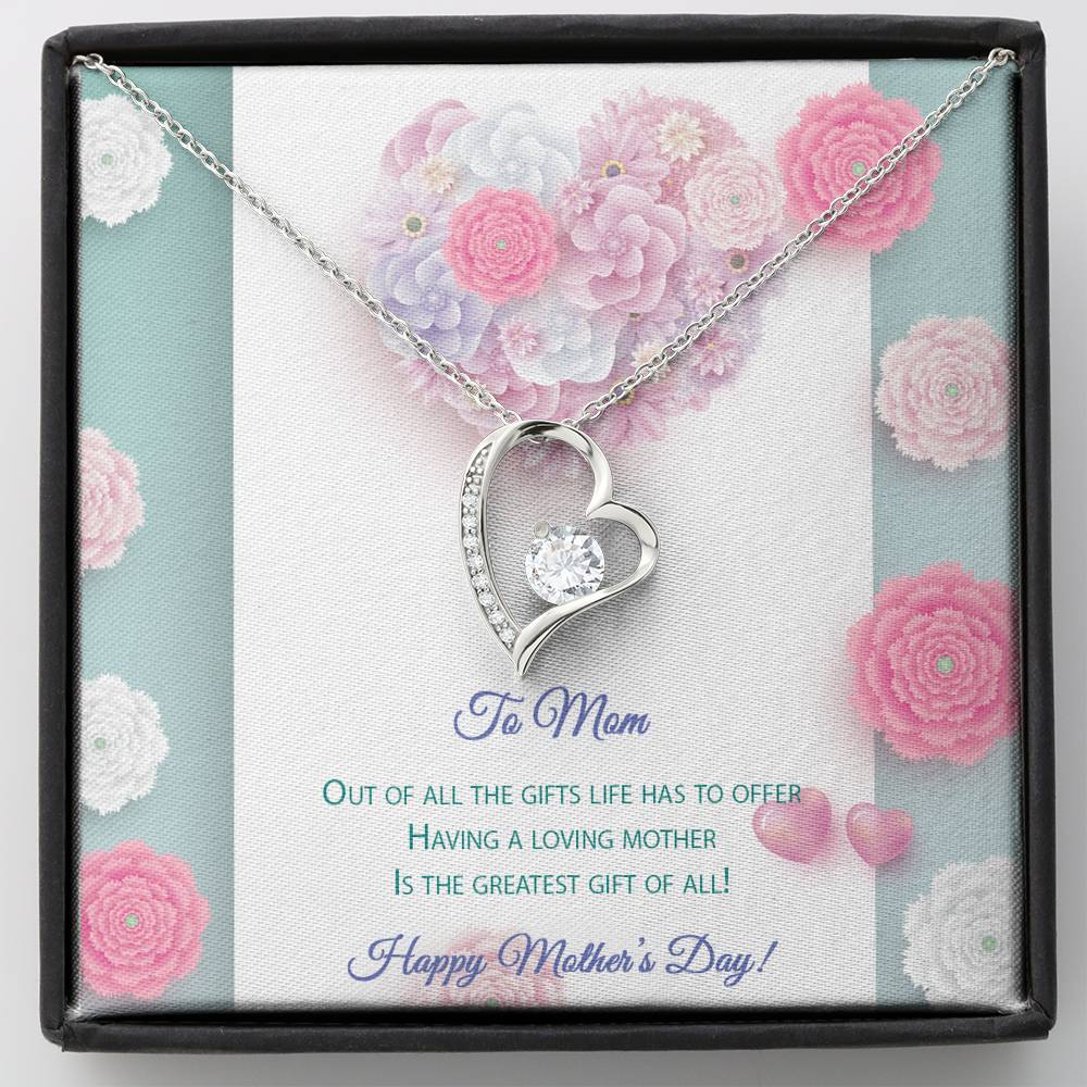 Forever Love Necklace - Pastel Flowers - Mom