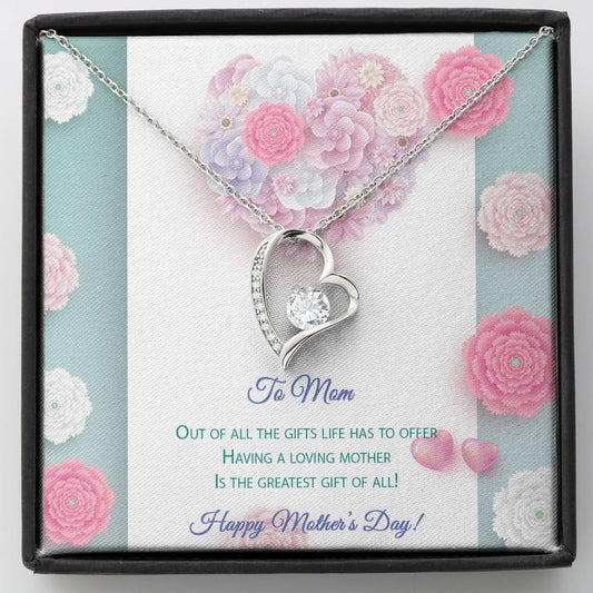 Forever Love Necklace - Pastel Flowers - Mom