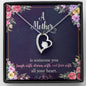 Forever Love Necklace - Navy Floral - Mom