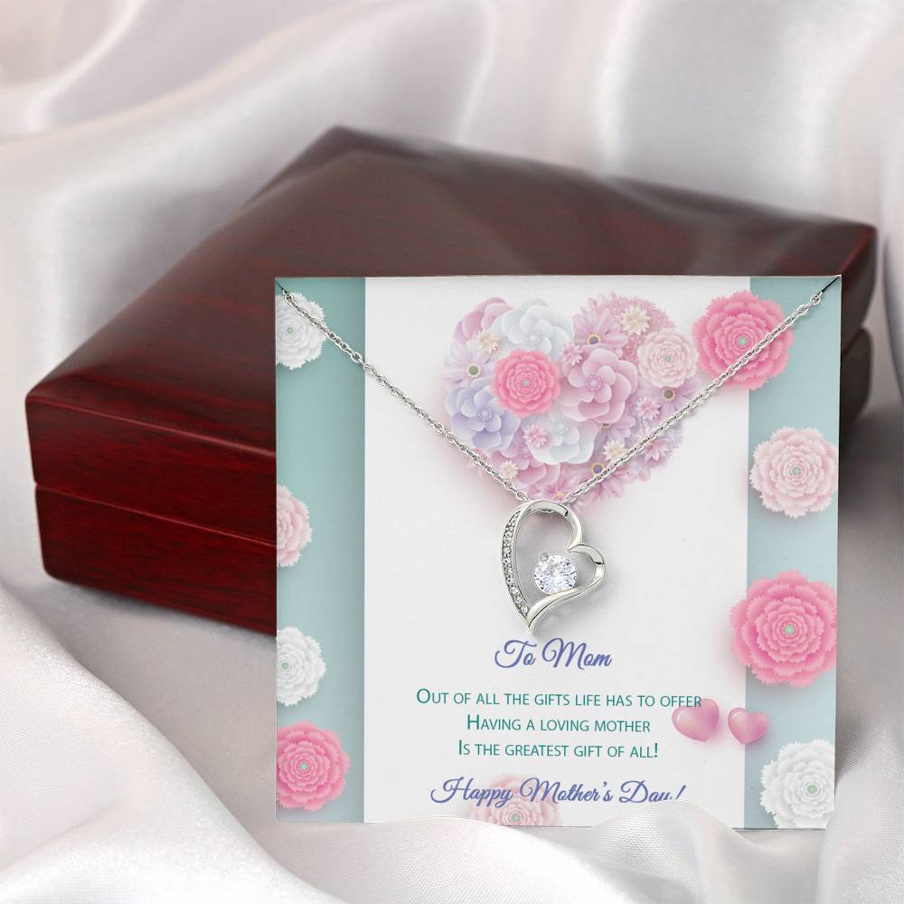 Forever Love Necklace - Pastel Flowers - Mom