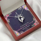 Forever Love Necklace - Navy Floral - Mom