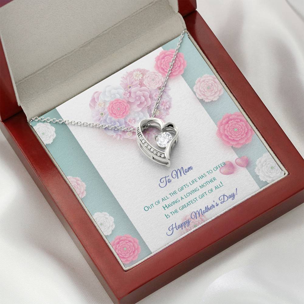 Forever Love Necklace - Pastel Flowers - Mom