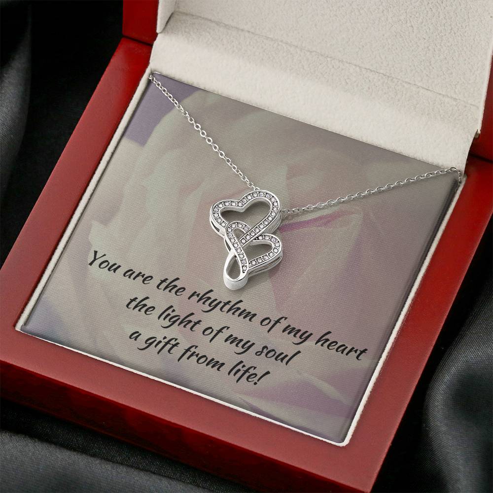 Double Hearts Necklace - Gift from Life - Partner/Soulmate